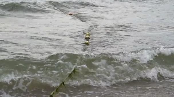Corda Bouys no mar — Vídeo de Stock