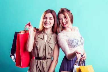 Shopping Girls with Bags