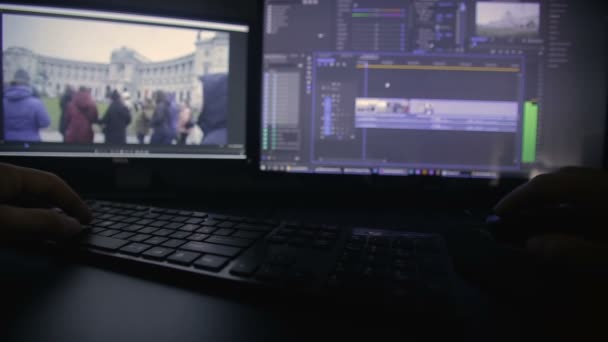 Processo di editing video — Video Stock