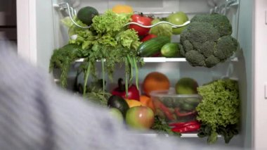 Buzdolabı dolu sebze ve meyve