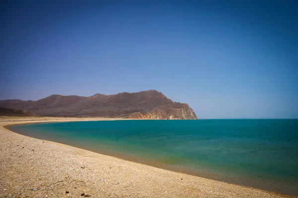 Festői Kilátás Gyönyörű Napos Tenger Strand — Stock Fotó