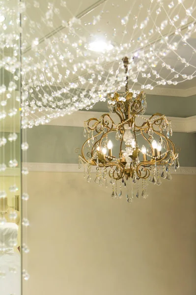 Elegant Contemporary Chandelier Close View — Stock Photo, Image