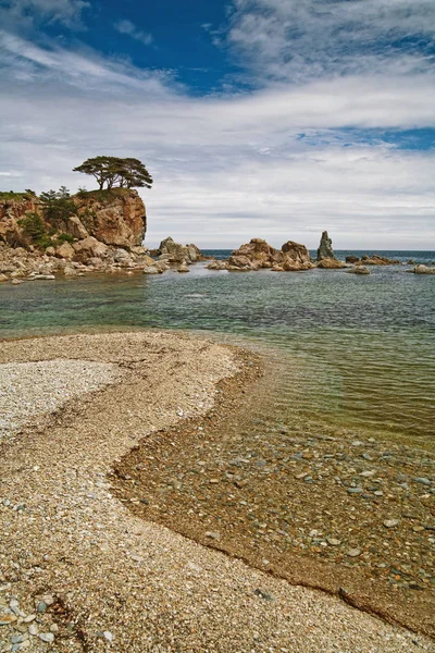 Die Geheimnisvolle Insel Blauen Meer — Stockfoto