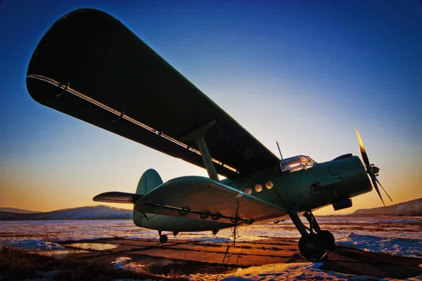 Avión An2 Para Paracaidismo — Foto de Stock