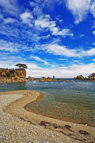 Vackra Kusten Japanska Havet — Stockfoto