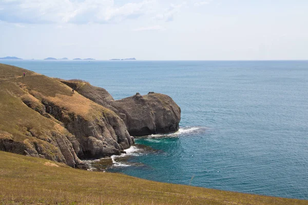 Vista Panorámica Del Paisaje Marino Primavera — Foto de Stock