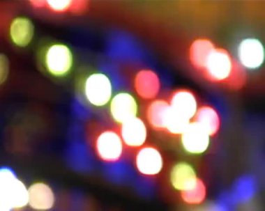 Büyük şehir ışıkları gece