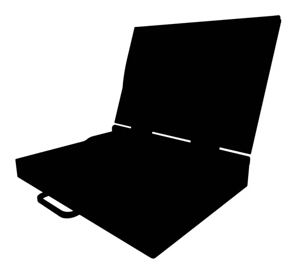 Silhouette Laptop — Stock Photo, Image