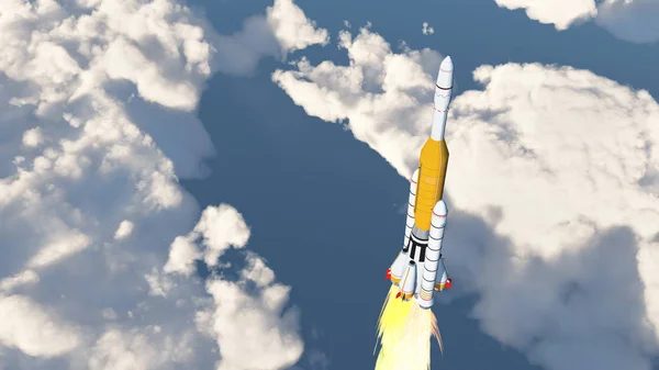 Launch Vehicle Wolken — Stockfoto