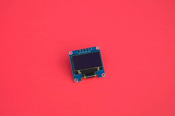 4pin 0,96 inç OLED 128x64 OLED ekran modülü IIC I2C. Arduino için iletişim — Stok fotoğraf