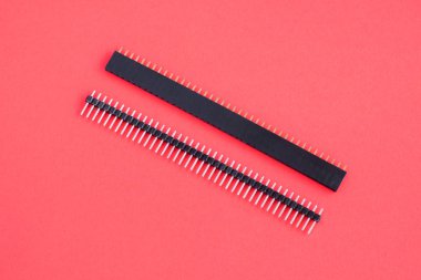 1x40 pin 2,54 mm tek sıralı kadın ve 1x40 erkek pin başlık konektörü
