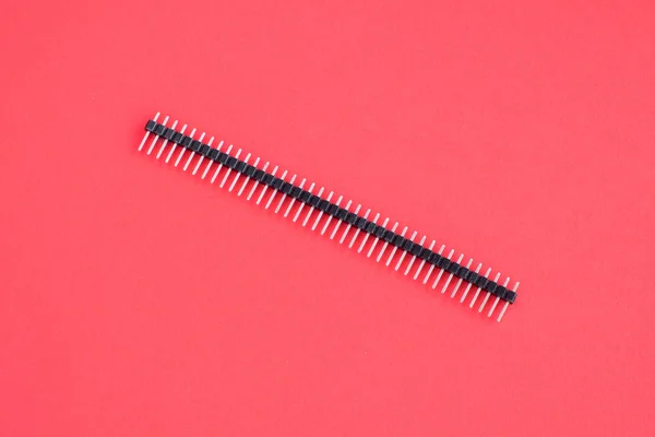 1x40 Pin 2.54mm Single Row Female and 1x40 Male Pin Header connector — Stock Photo, Image