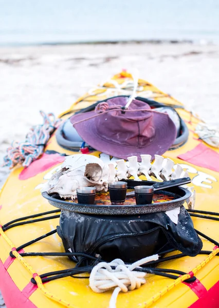 Echte mannen en piraten avontuur en expeditie attributen — Stockfoto