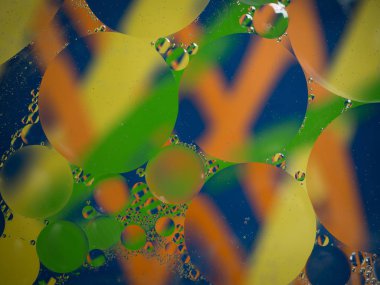 Kabarcıkların soyut arkaplanı