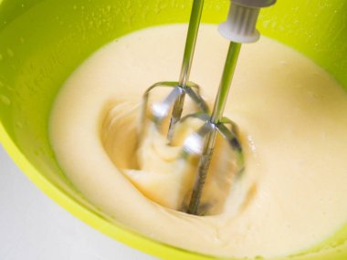 Mikseri Çikolata parçalı kurabiye malzemeler karışımları