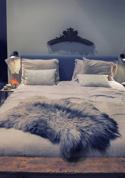Hem sovrum i lantlig stil — Stockfoto