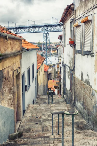 Malé ulice v Porto, Portugalsko — Stock fotografie