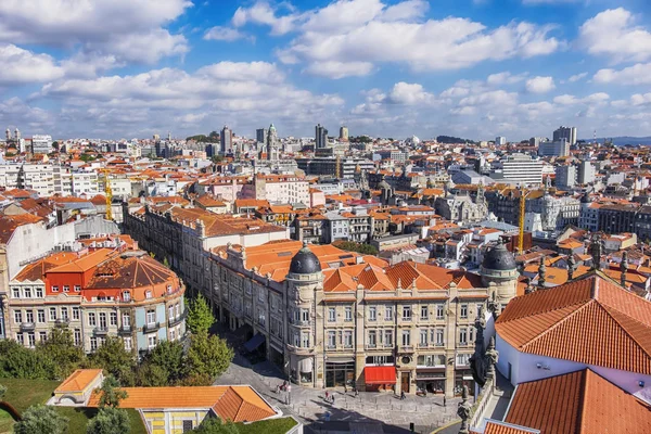 Panorama av gamla historiska delen av Porto — Stockfoto