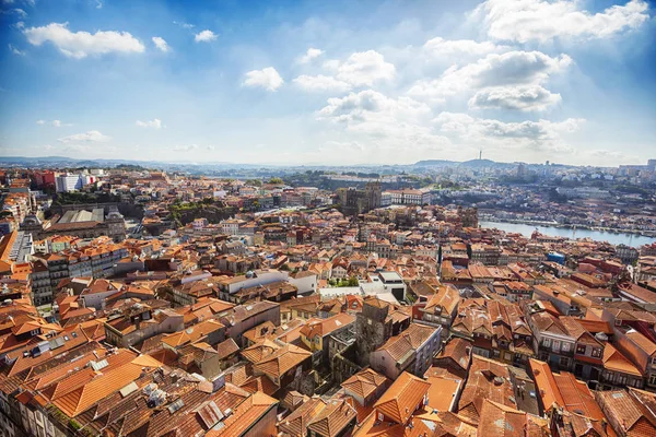 Pohled na staré historické části města Porto — Stock fotografie