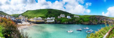 eski köy bağlantı noktası Isaac, Cornwall Panoraması