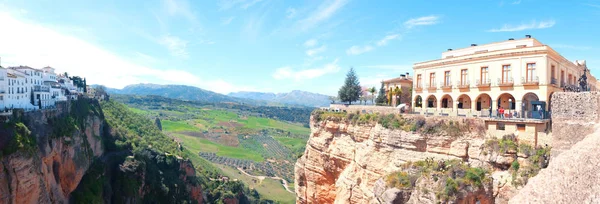 Panorama di due borghi storici laterali di Ronda — Foto Stock