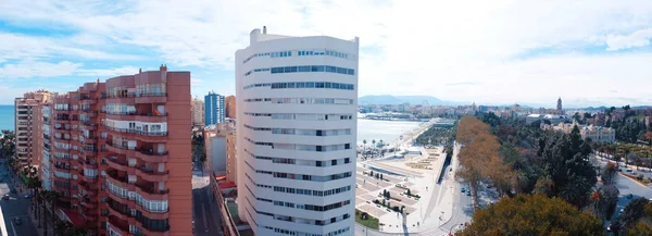 Panorama van de stad Malaga — Stockfoto