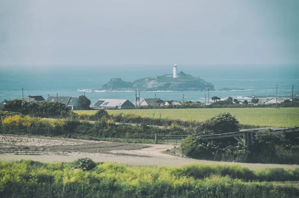 Краєвид з маяком Godrevy — стокове фото