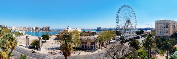 panorama of Malaga sea coast