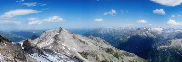 Hintertux buzul alanı, Tyrol daha yüksek üst kısmında görüntüleyin — Stok fotoğraf