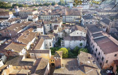 Panorama eski kasaba Lucca, İtalya
