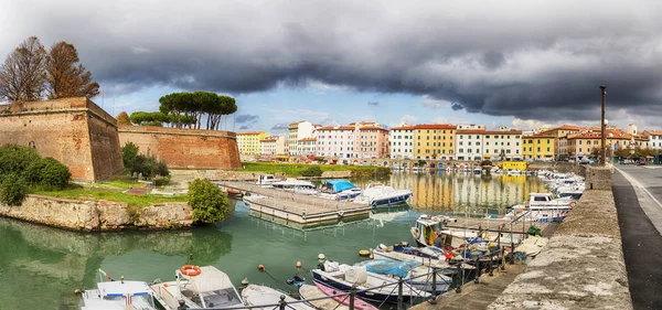 Livorno, İtalya'nın eski kale (Fortezza Nuova) — Stok fotoğraf