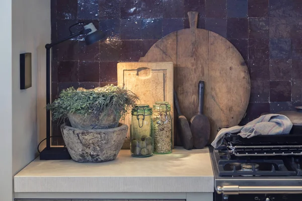 Keuken in landelijke stijl — Stockfoto
