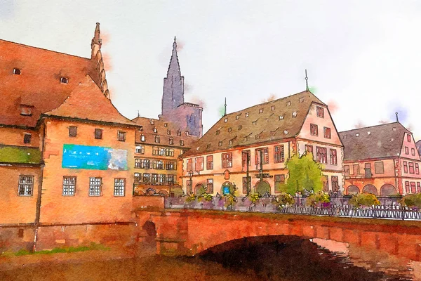 Strasbourg, region Petite-France — Stock Photo, Image