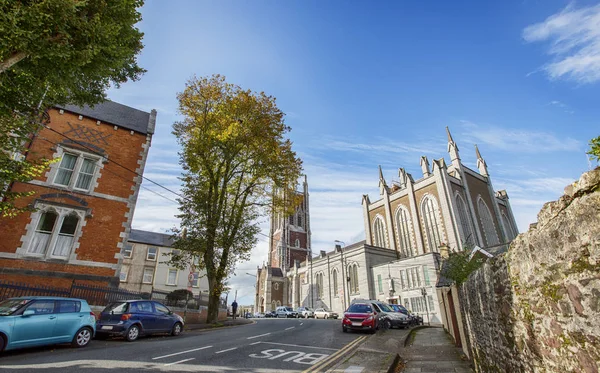 Calle en Cork cerca de la Catedral de Santa María y Santa Ana —  Fotos de Stock