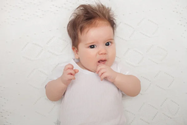 Portrét krásné dítě 3 měsíce — Stock fotografie