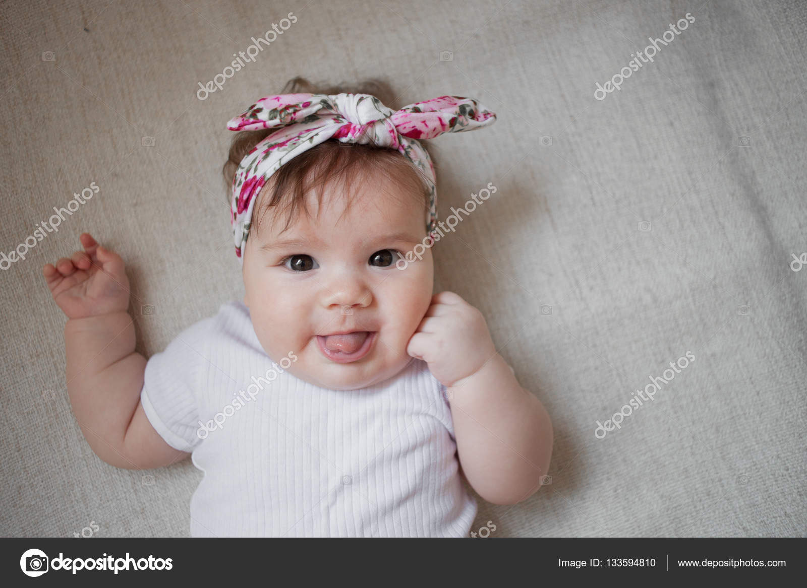 5 Months Old Lovely Stylish Baby Girl Portrait Stock Photo By C Margo Black 5 Months Old Lovely Stylish Baby Girl Portrait Stock Photo By C Margo Black