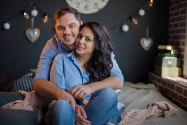 portre romantik bir çift