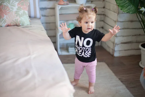 Baby Girl Celebrating Her First Birthday — Stock Photo, Image