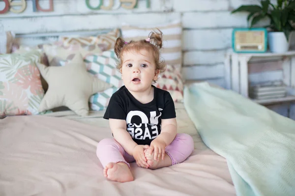 Baby Girl Celebrating Her First Birthday — Stock Photo, Image