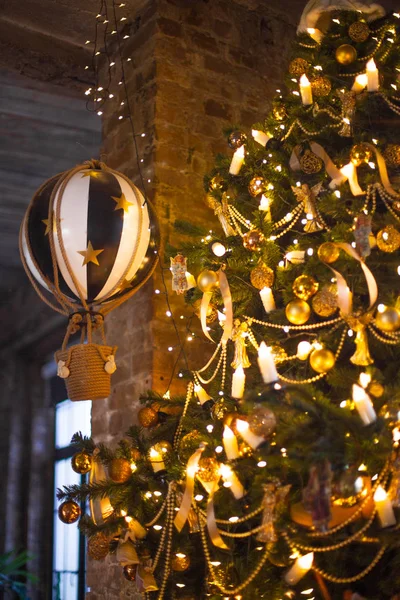 Vackra Dekorerade Jul Rum — Stockfoto