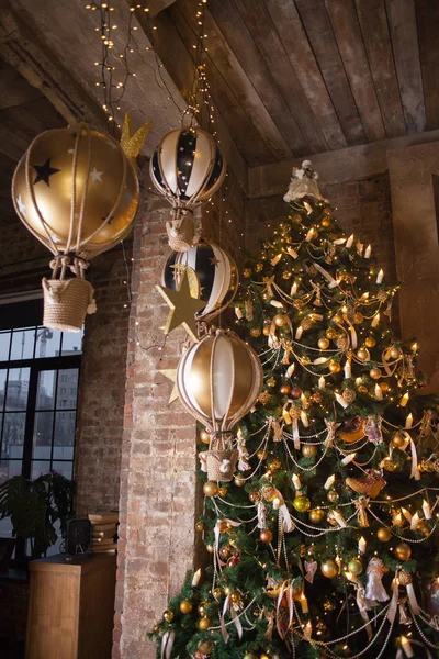 Schön Dekorierte Weihnachtszimmer — Stockfoto