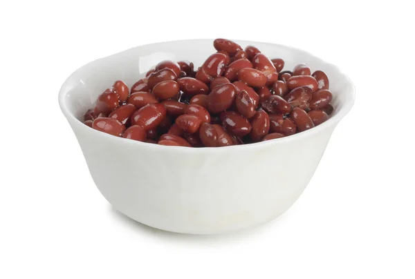 Frijoles rojos en plato —  Fotos de Stock