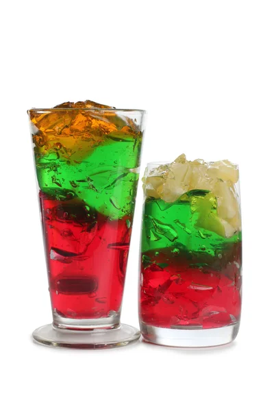 Fruchtcocktail auf Weiß — Stockfoto