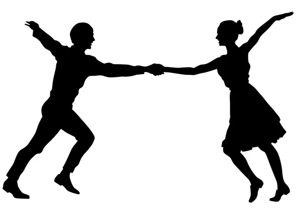 Dancer couples eight — Stock vektor