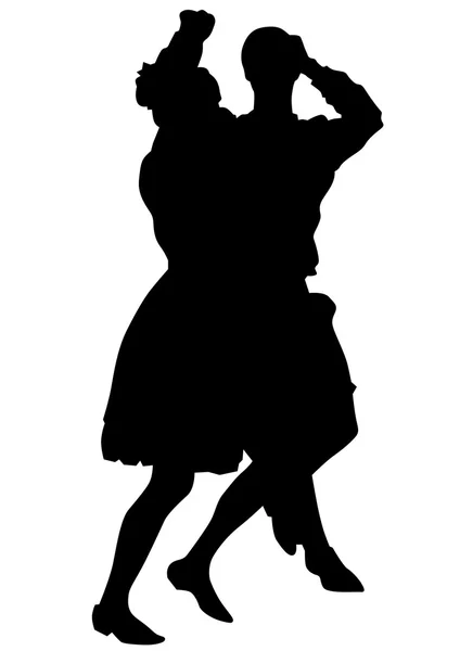 Bailarina parejas cuatro — Archivo Imágenes Vectoriales