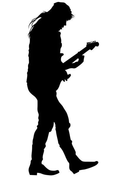 Gitarrist Mann fünf — Stockvektor