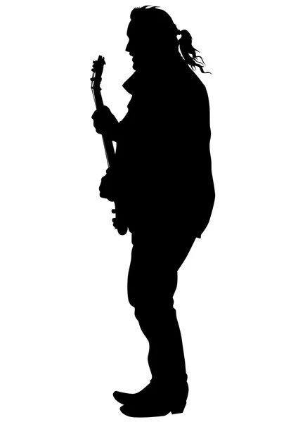 Guitarrista hombre cuatro — Vector de stock