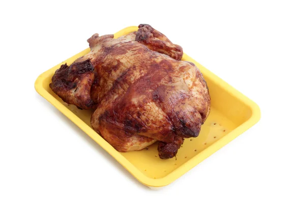 Churrasco de frango em branco — Fotografia de Stock