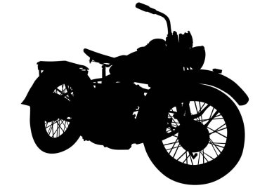 Beyaz üzerine eski motor