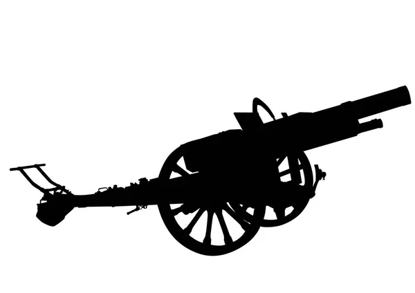 Antiek geweer op een wit — Stockvector